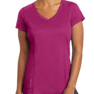 OGIO® Ladies Short-sleeve Nexus Wicking V-Neck TShirt - Size Medium